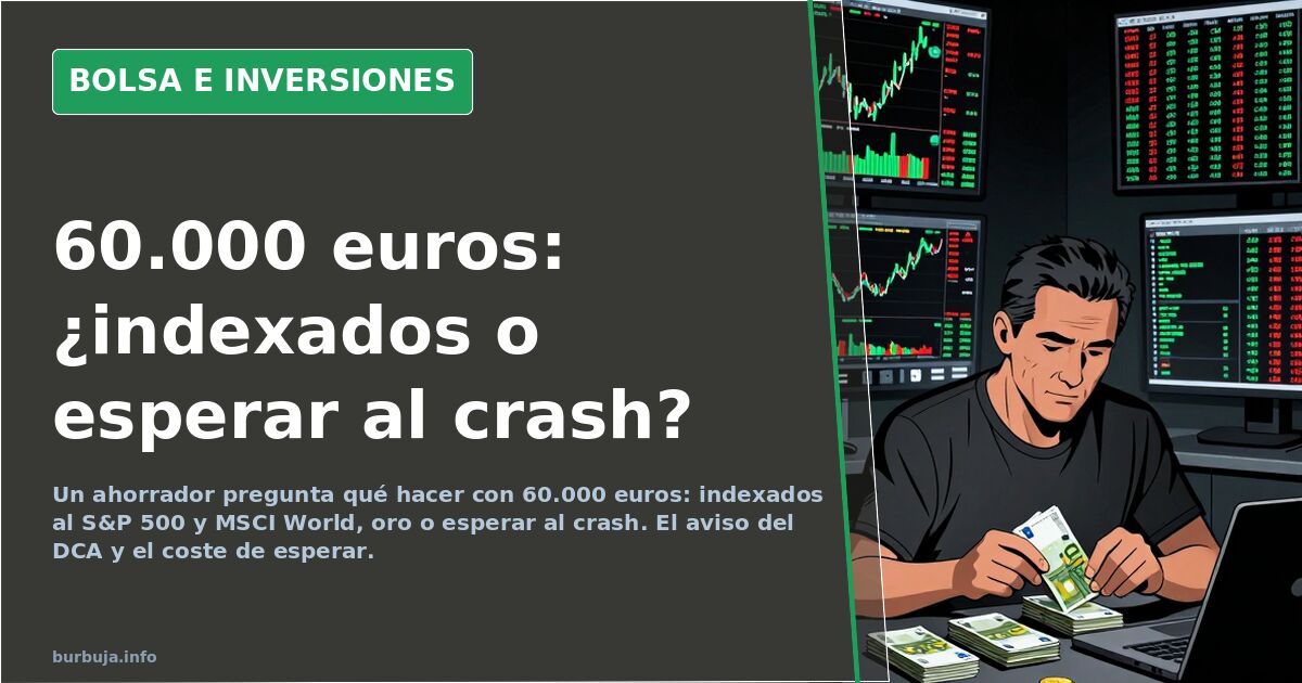 60.000 euros: indexados, oro o esperar al crash