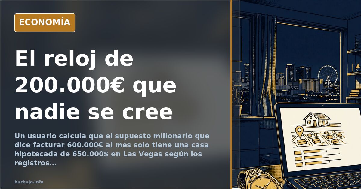 El reloj de 200.000 euros que nadie se cree