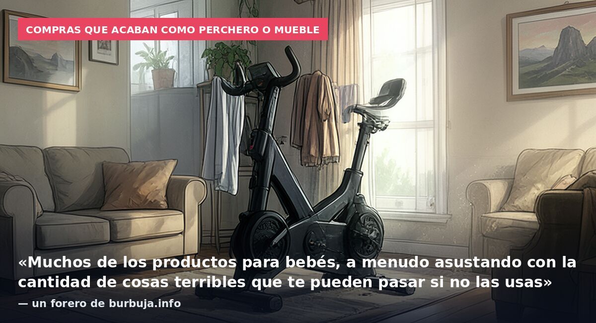 Compras que acaban como perchero o mueble: «Muchos de los productos para bebés, a menudo asustando con la cantidad de cosas terribles que te pueden pasar si no las usas» — un forero de burbuja.info