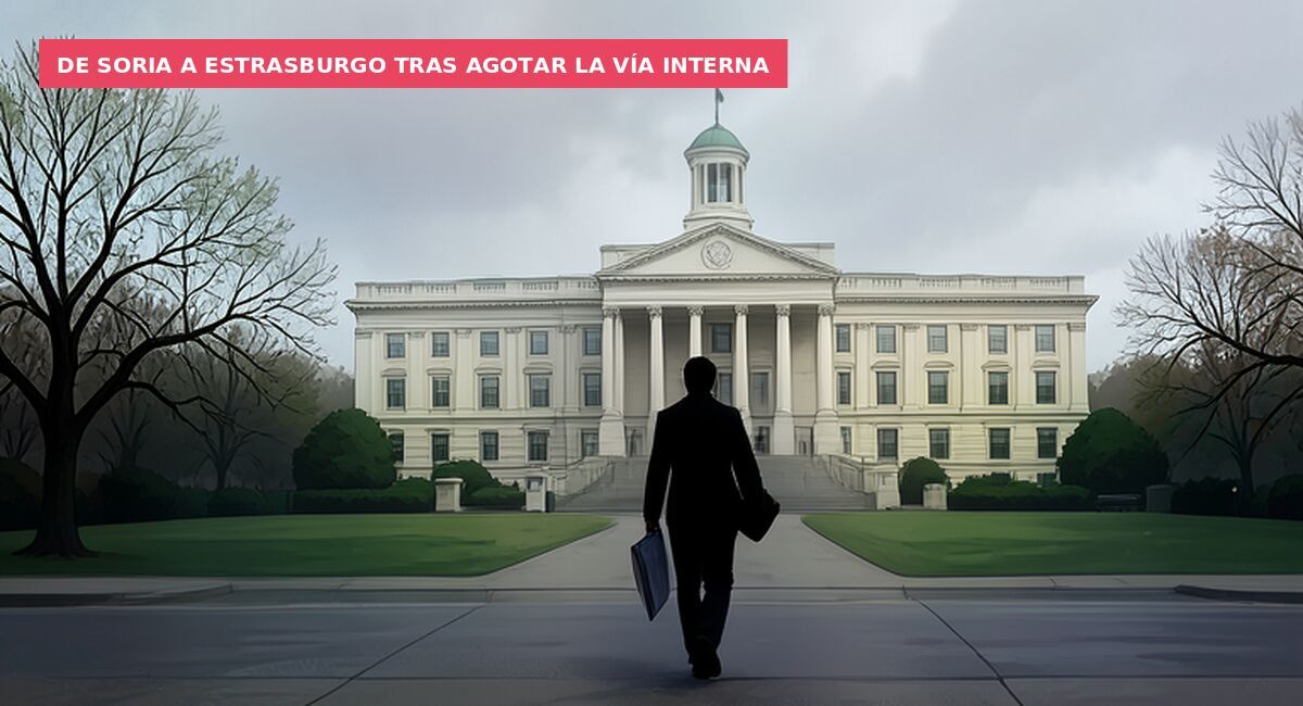 De Soria a Estrasburgo tras agotar la vía interna