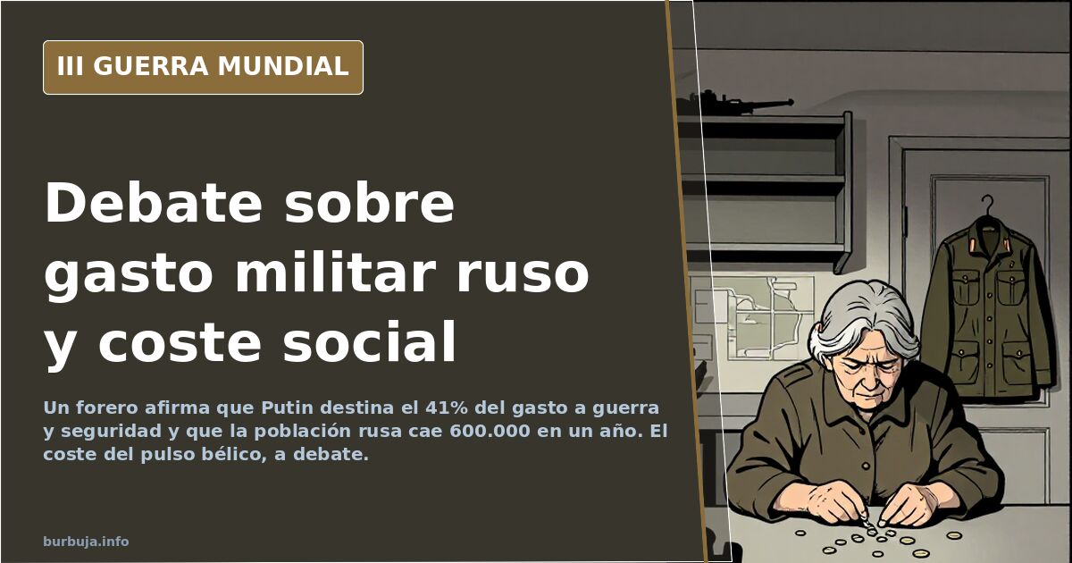 Debate: gasto militar ruso y coste social