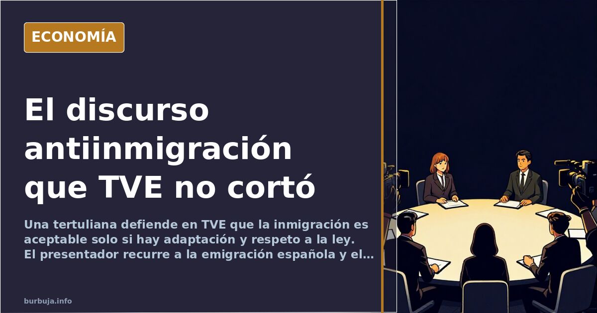 TVE emite un discurso antiinmigración y desata la polémica