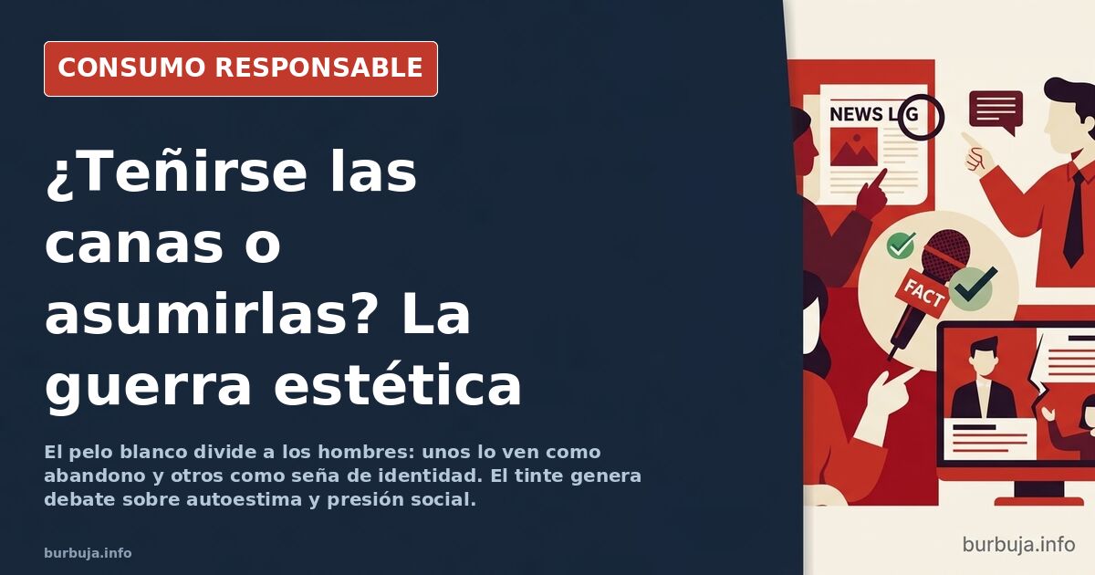 El tinte contra las canas: la guerra estética que divide a los hombres