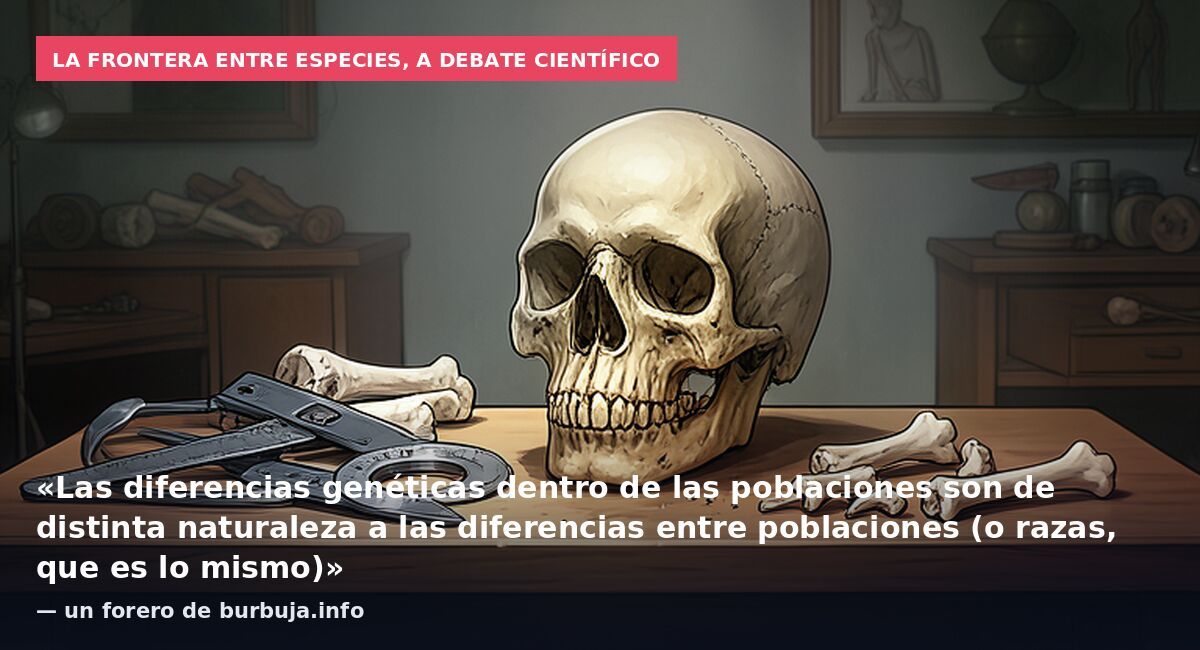 La frontera entre especies, a debate científico: «Las diferencias genéticas dentro de las poblaciones son de distinta naturaleza a las diferencias entre poblaciones (o razas, que es lo mismo)» — un forero de burbuja.info