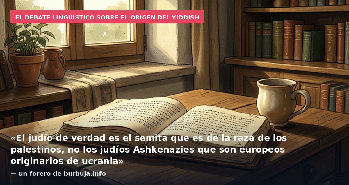 El debate lingüístico sobre el origen del yiddish: «El judío de verdad es el semita que es de la raza de los palestinos, no los judíos Ashkenazies que son europeos originarios de ucrania» — un forero de burbuja.info