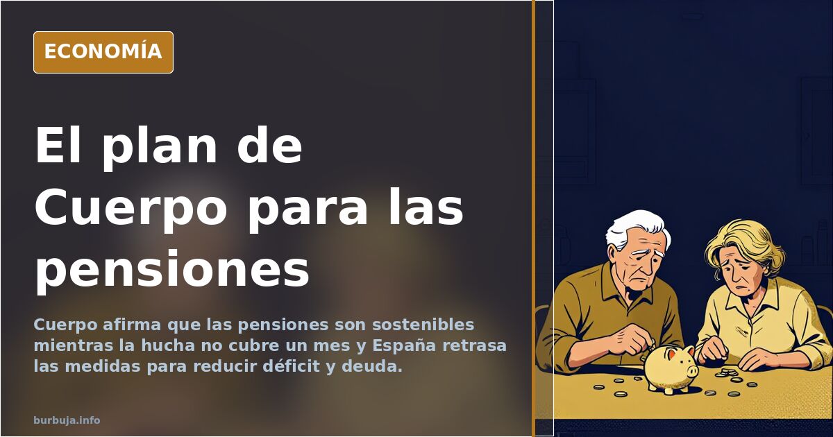 Cuerpo defiende que las pensiones son sostenibles pese al déficit
