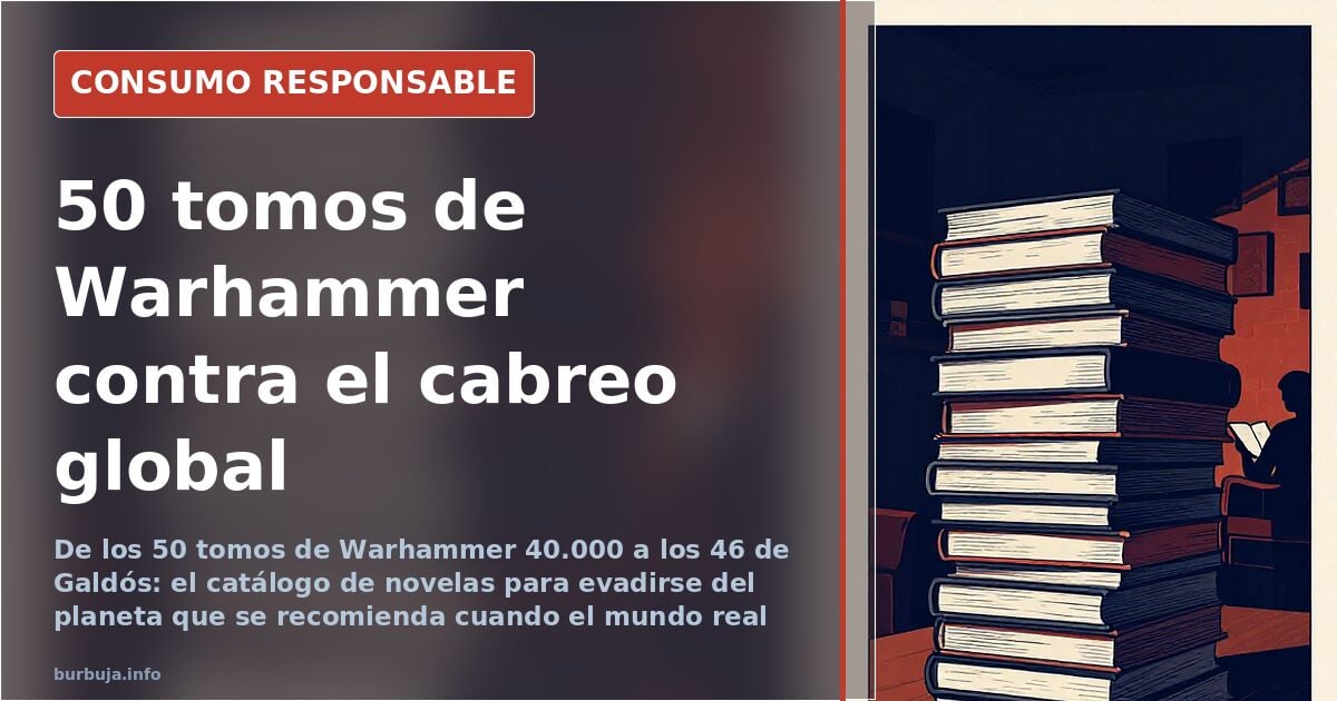 Recomendadme novelas: 50 tomos de Warhammer y Galdós