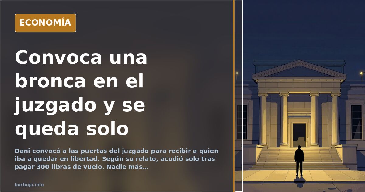 Dani convoca a las puertas del juzgado y nadie acude