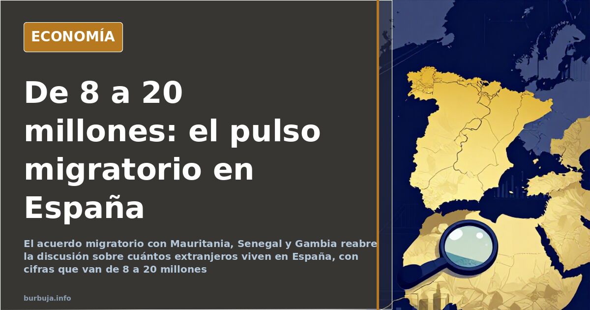 Gráficos demográficos y mapas de España sobre una mesa de trabajo ilustrando el plan migratorio y las cifras de extranjeros