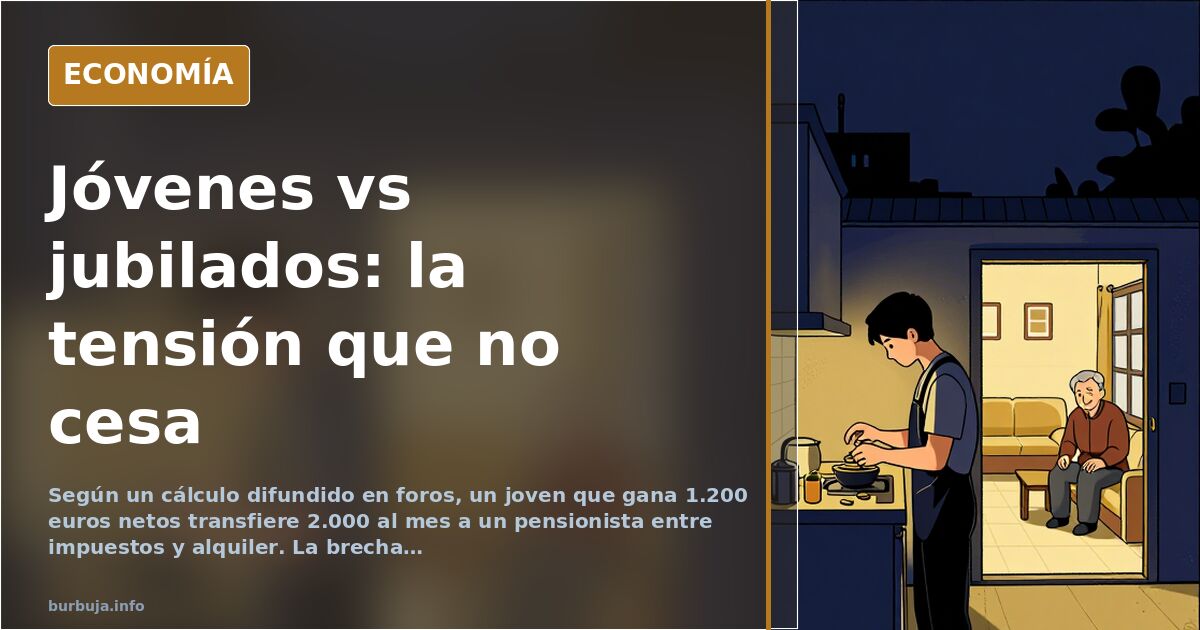 Jubilados y jóvenes: tensión en las terrazas por pensiones y alquileres