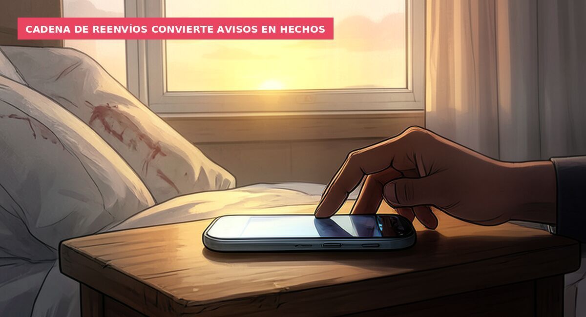Cadena de reenvíos convierte avisos en hechos