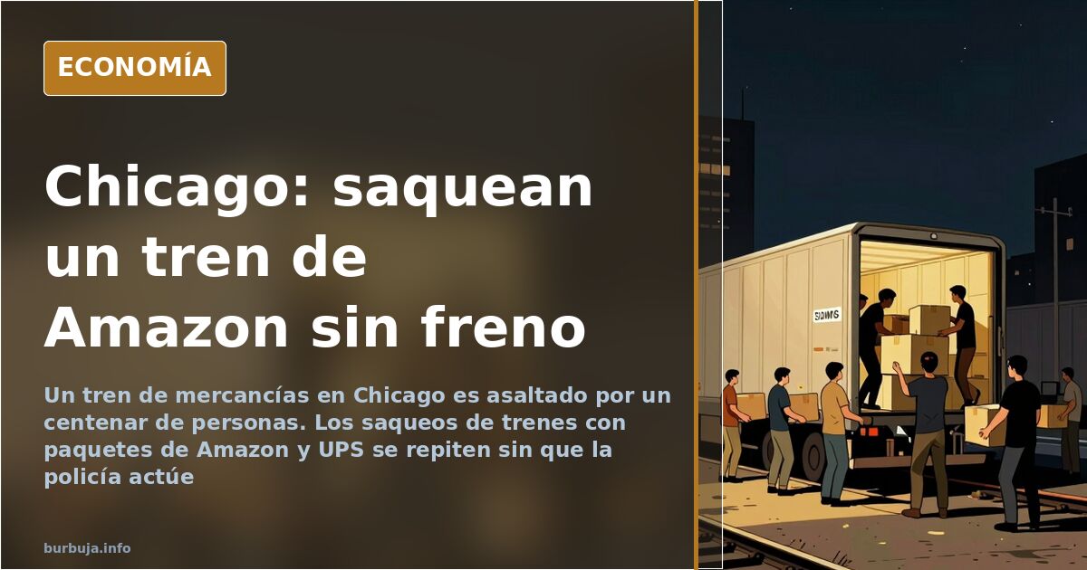 Saqueo de trenes en Chicago: el colapso logístico de EEUU
