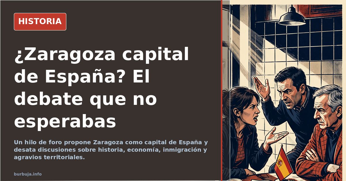 Debate en un foro sobre trasladar la capital de España a Zaragoza