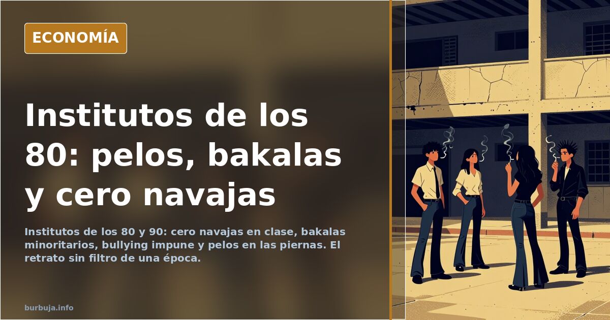 Institutos de los 80 y 90: pelos, bakalas y cero navajas