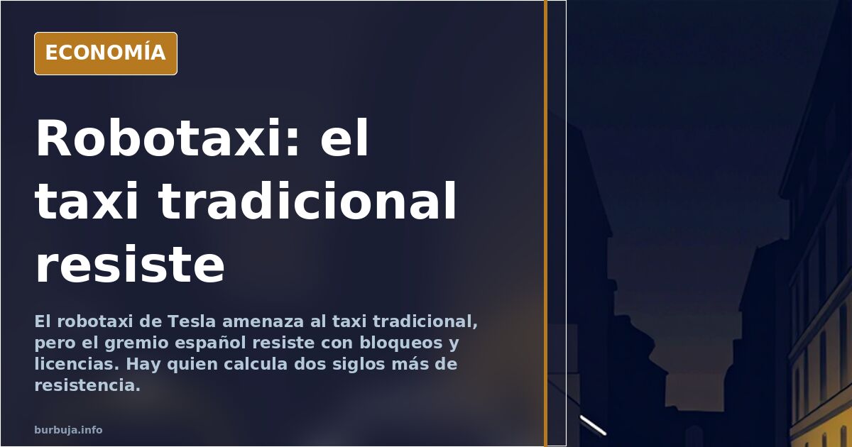 El taxi autónomo y la resistencia del gremio en España