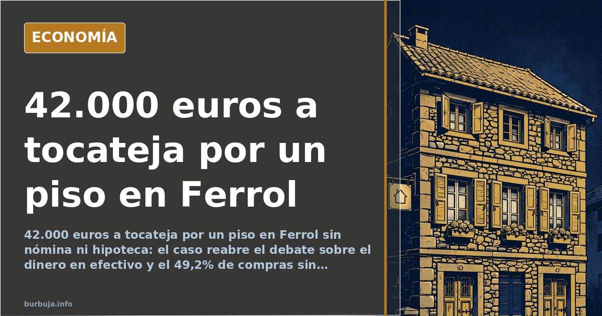 Piso a tocateja en Ferrol: 42.000 euros y dos años sin trabajar