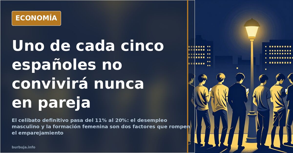La soltería crece: sin empleo ellos, con más estudios ellas