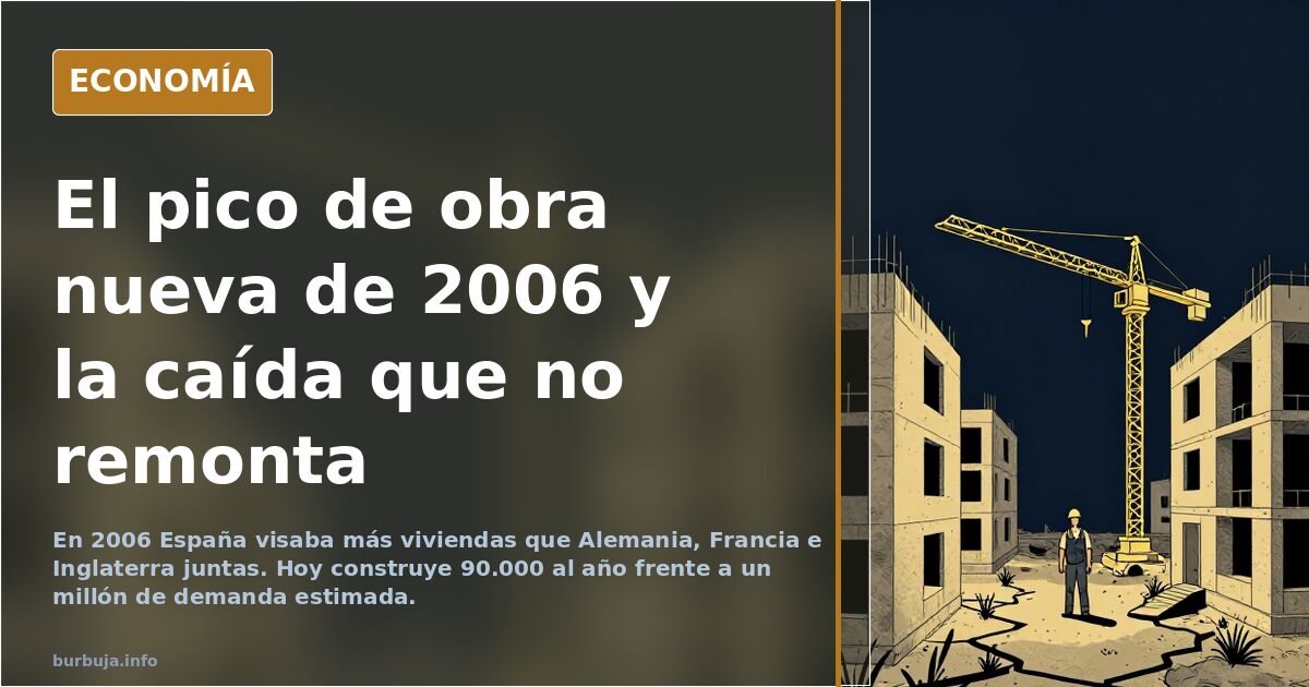 Construir 90.000 viviendas al año con demanda de un millón