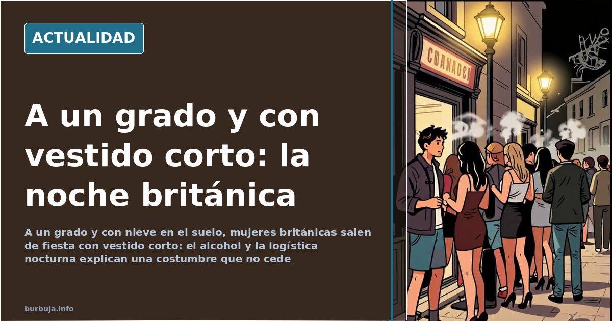 Jóvenes con vestidos cortos y tacones esperando en la calle durante una noche de invierno con el suelo cubierto de nieve