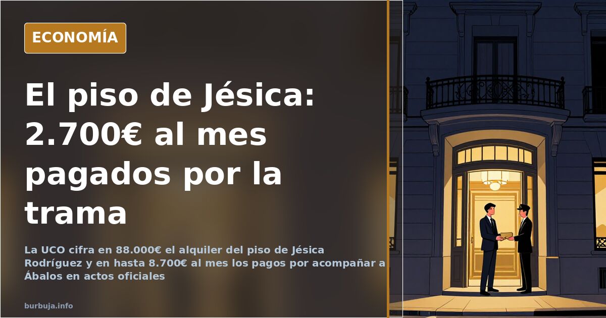 La trama de Ábalos costeó el piso de Jésica: hasta 8.700€ al mes