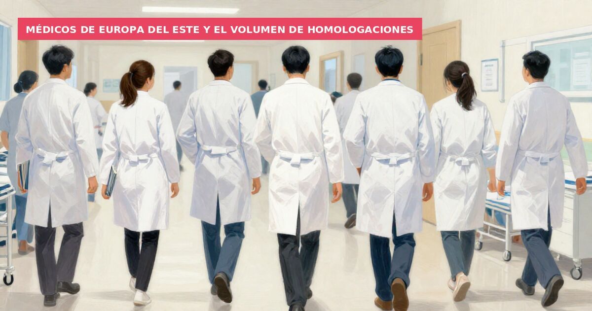 Médicos de Europa del Este y el volumen de homologaciones