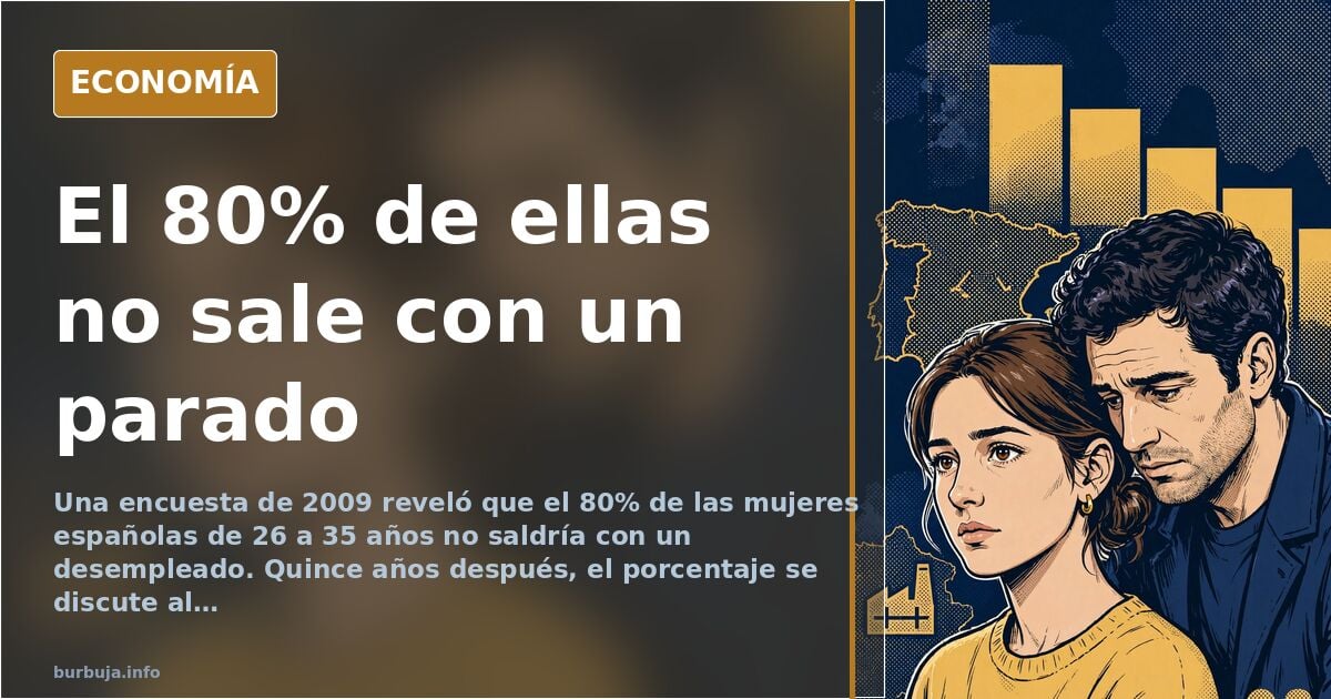 El 80% de españolas de 26 a 35 años rechaza a un parado