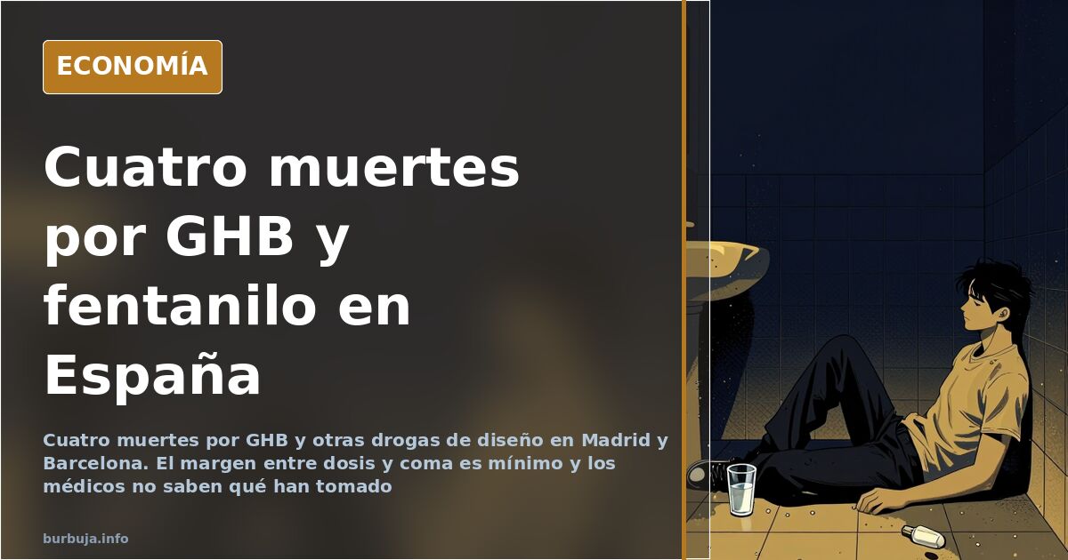 Cuatro muertes por drogas de diseño en Madrid y Barcelona
