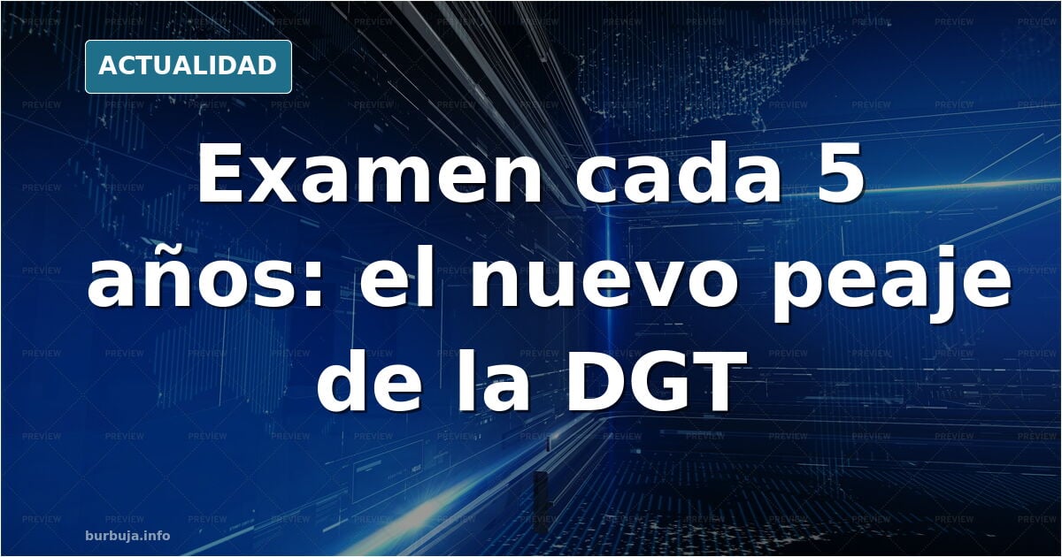 Un conductor de mediana edad sentado ante el volante de un coche en una autoescuela, con un examinador al lado y señales de t