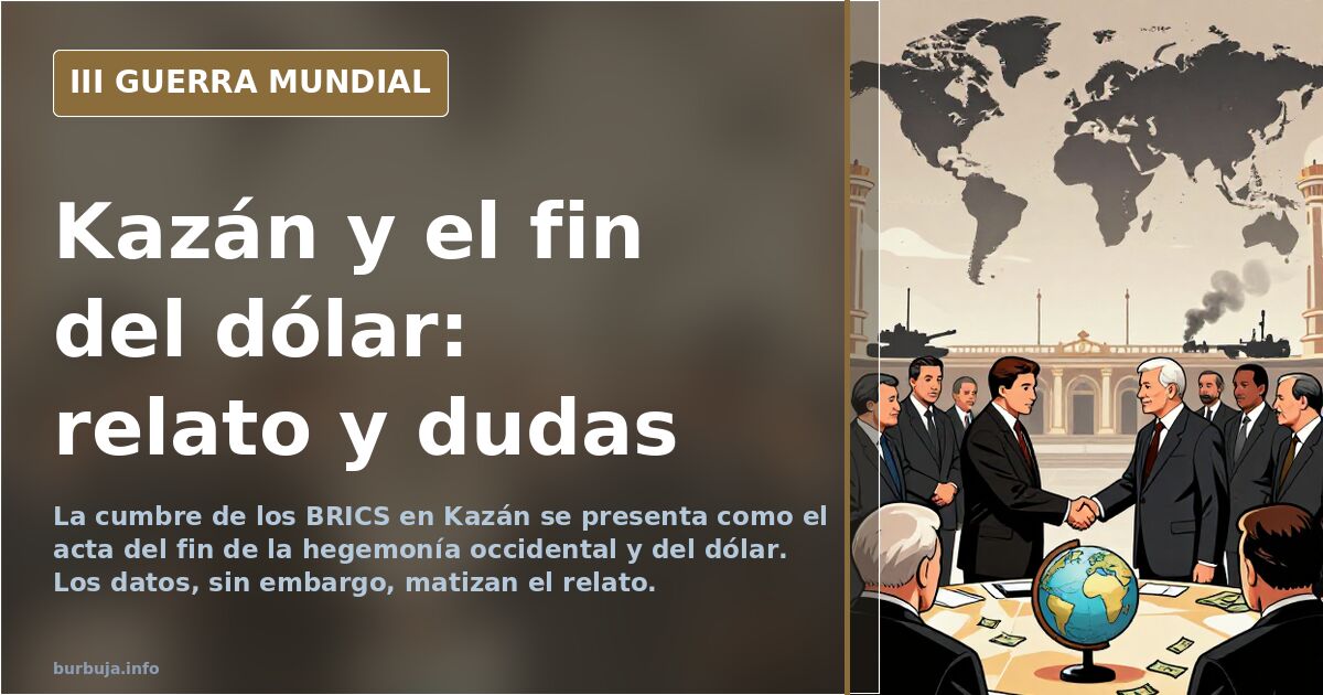 Vista de la ciudad de Kazán con la mezquita Kul Sharif y edificios ortodoxos bajo un cielo desaturado, símbolo de la cumbre d