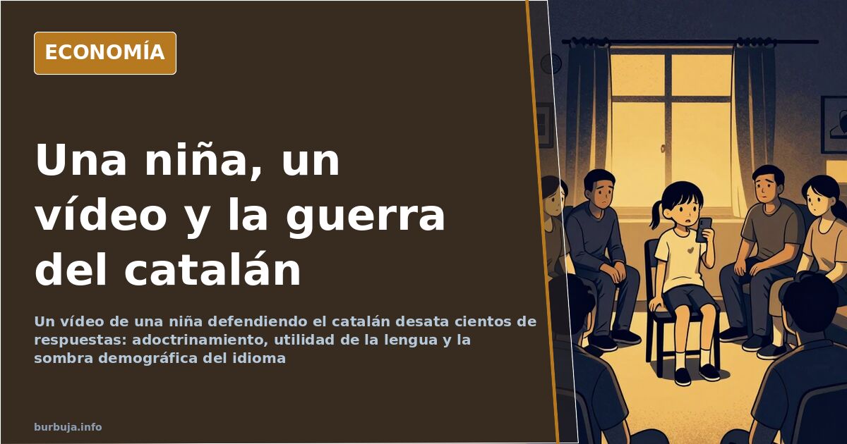 Una niña defiende el catalán y reabre el choque lingüístico