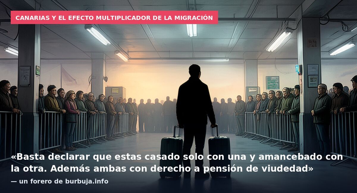 Canarias y el efecto multiplicador de la migración: «Basta declarar que estas casado solo con una y amancebado con la otra. Además ambas con derecho a pensión de viudedad» — un forero de burbuja.info