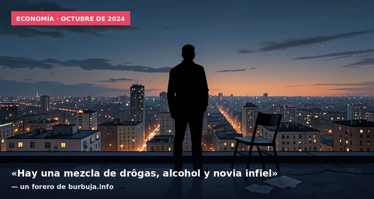 Economía · octubre de 2024: «Hay una mezcla de drôgas, alcohol y novia infiel» — un forero de burbuja.info