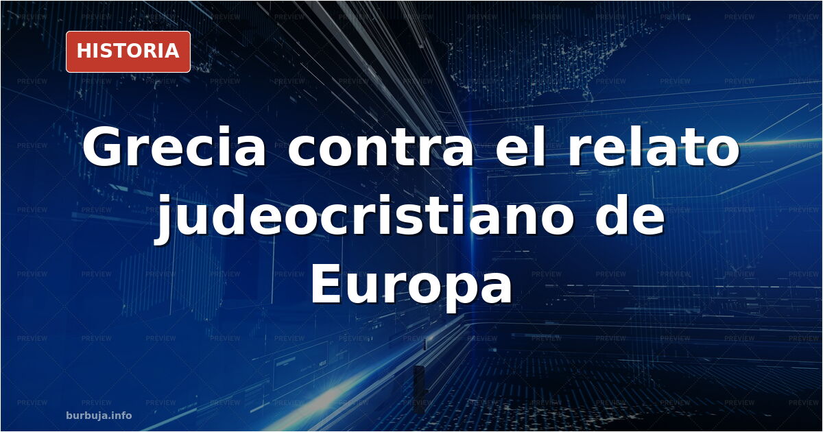 Estatua de filósofo griego clásico en un museo, símbolo del origen griego de la civilización europea