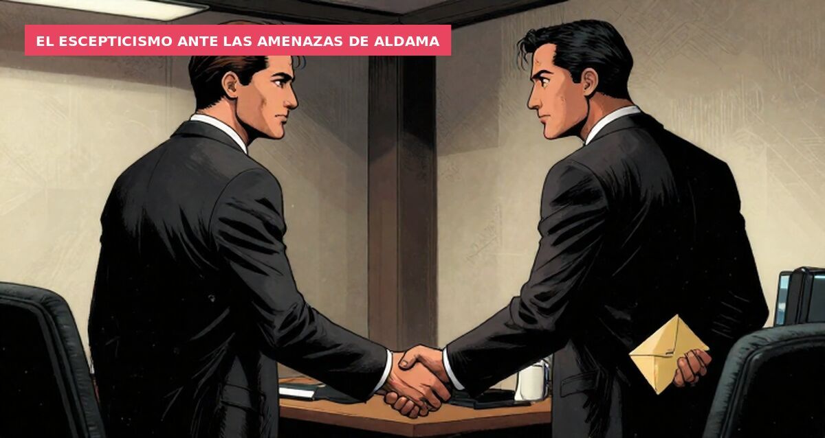 El escepticismo ante las amenazas de Aldama
