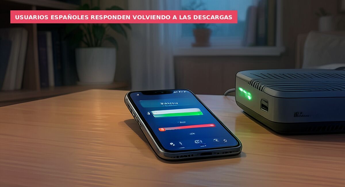 Usuarios españoles responden volviendo a las descargas