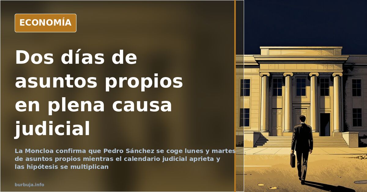 Sánchez se coge lunes y martes de asuntos propios