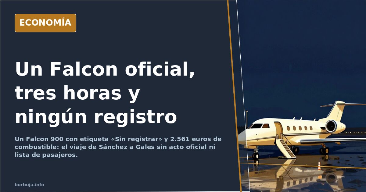 Sánchez usa el Falcon oficial para un viaje privado a Gales
