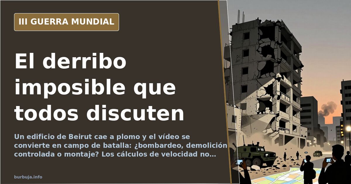 Beirut: el vídeo del edificio derribado que nadie se cree