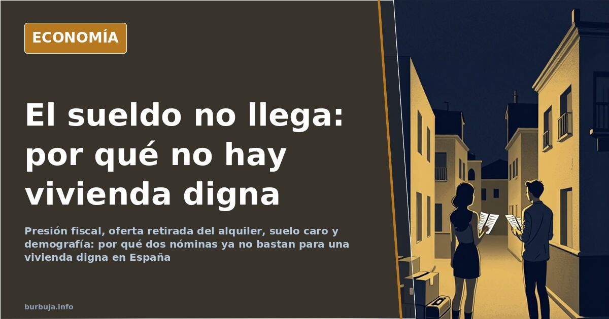 Vivienda inaccesible: el sueldo no llega y la oferta se retira