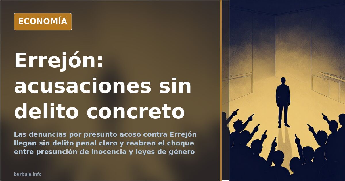 Errejón: acusaciones de acoso sin delito penal claro