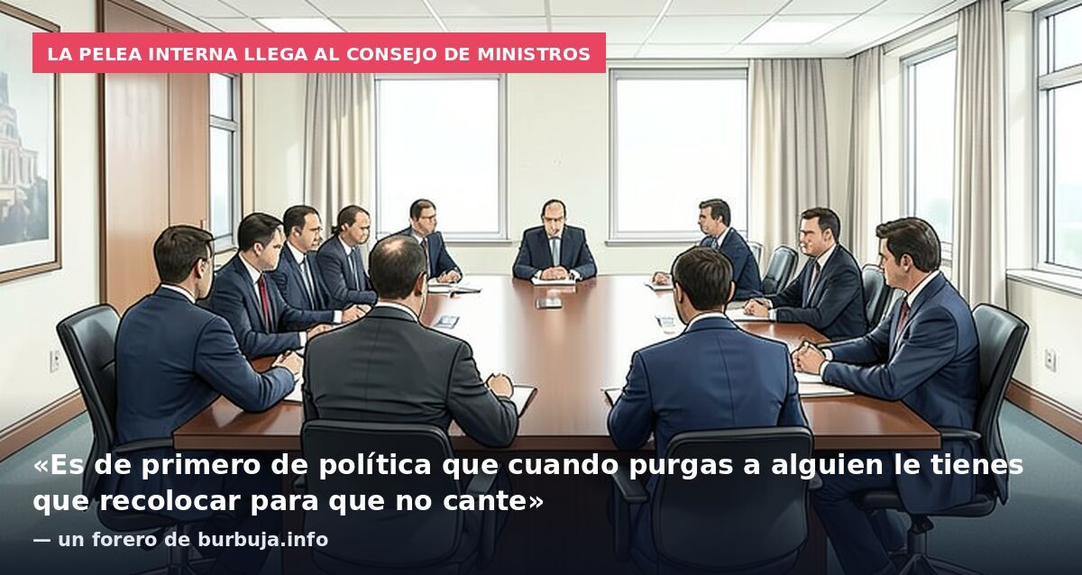 La pelea interna llega al Consejo de Ministros: «Es de primero de política que cuando purgas a alguien le tienes que recolocar para que no cante» — un forero de burbuja.info