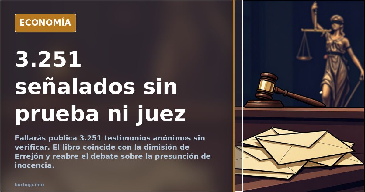 Fallarás publica 3.251 testimonios anónimos sin verificar