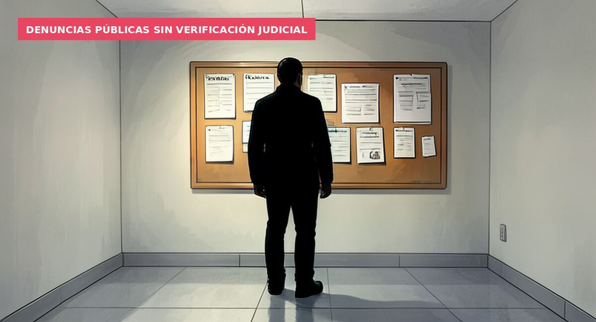Denuncias públicas sin verificación judicial