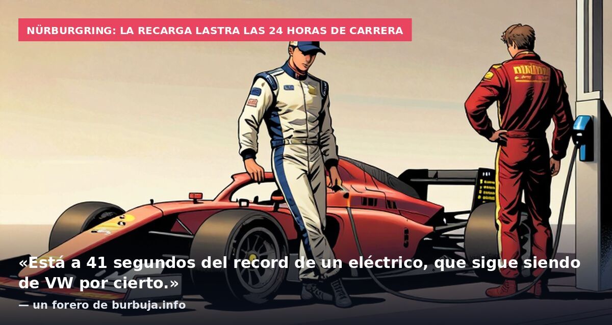 Nürburgring: la recarga lastra las 24 horas de carrera: «Está a 41 segundos del record de un eléctrico, que sigue siendo de VW por cierto.» — un forero de burbuja.info