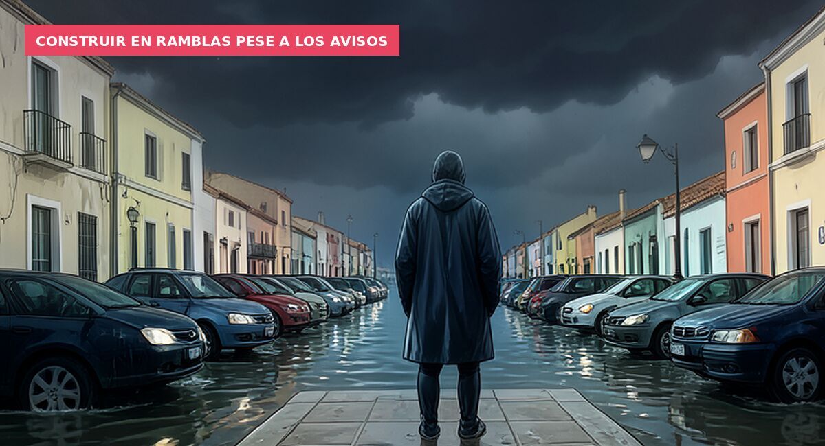 Construir en ramblas pese a los avisos