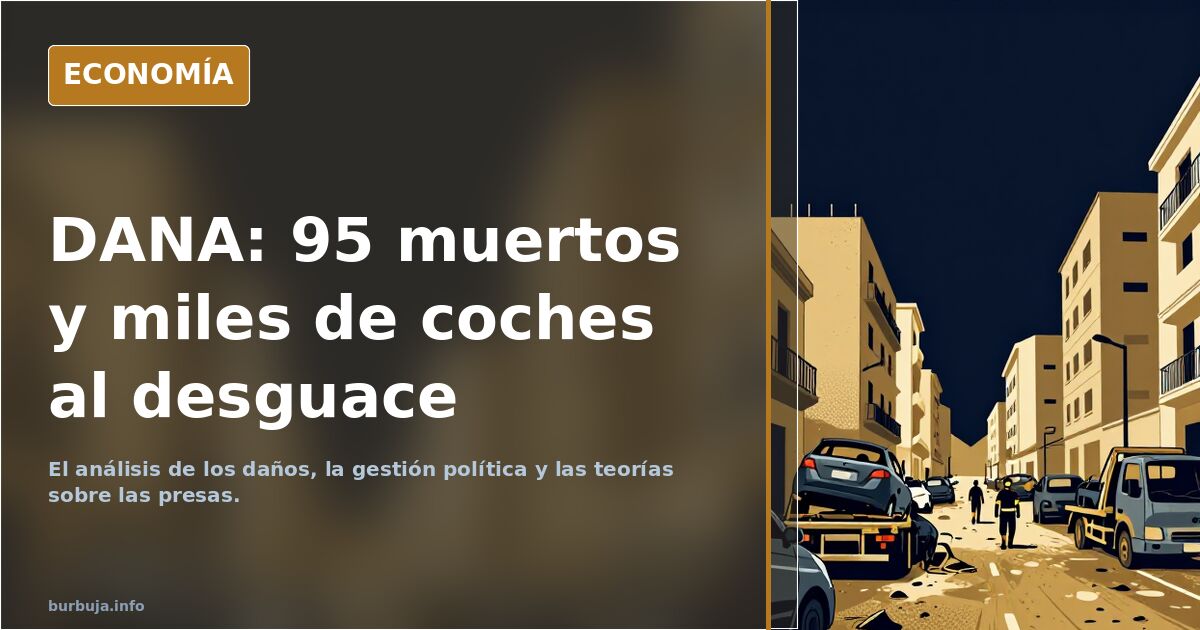 La DANA de Valencia: 95 muertos y el debate sobre los coches