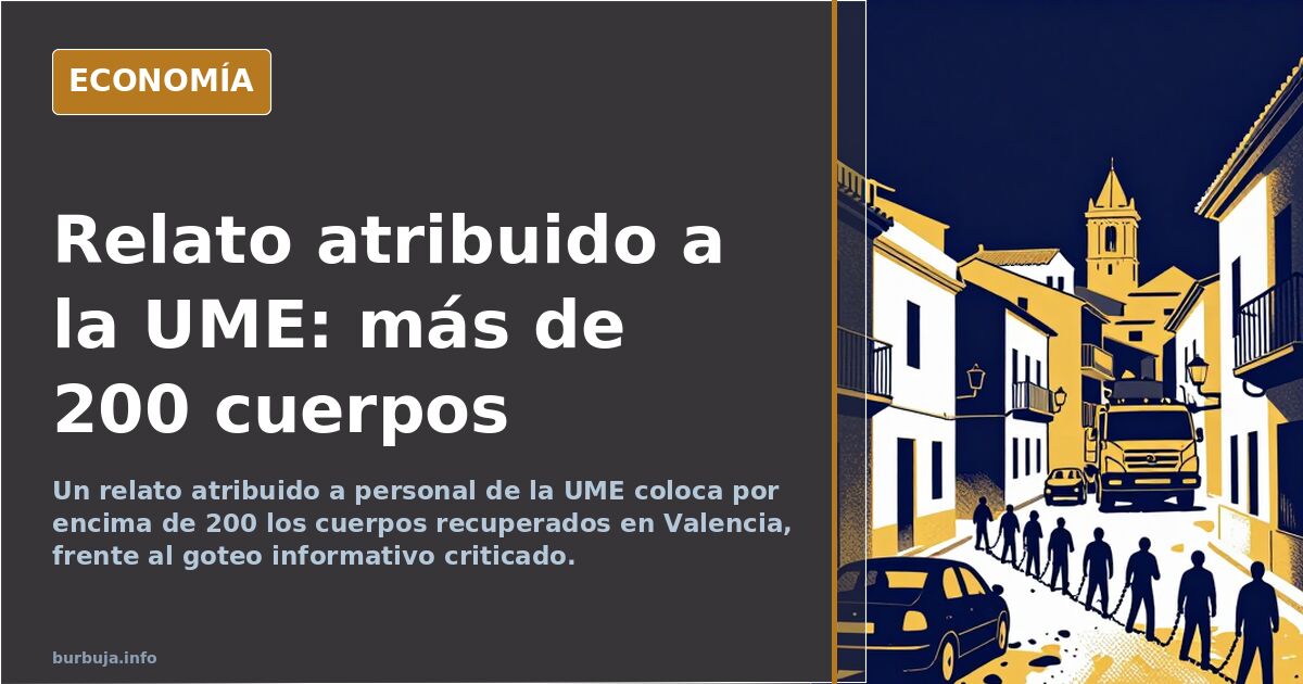 Relato atribuido a la UME: más de 200 cuerpos recuperados