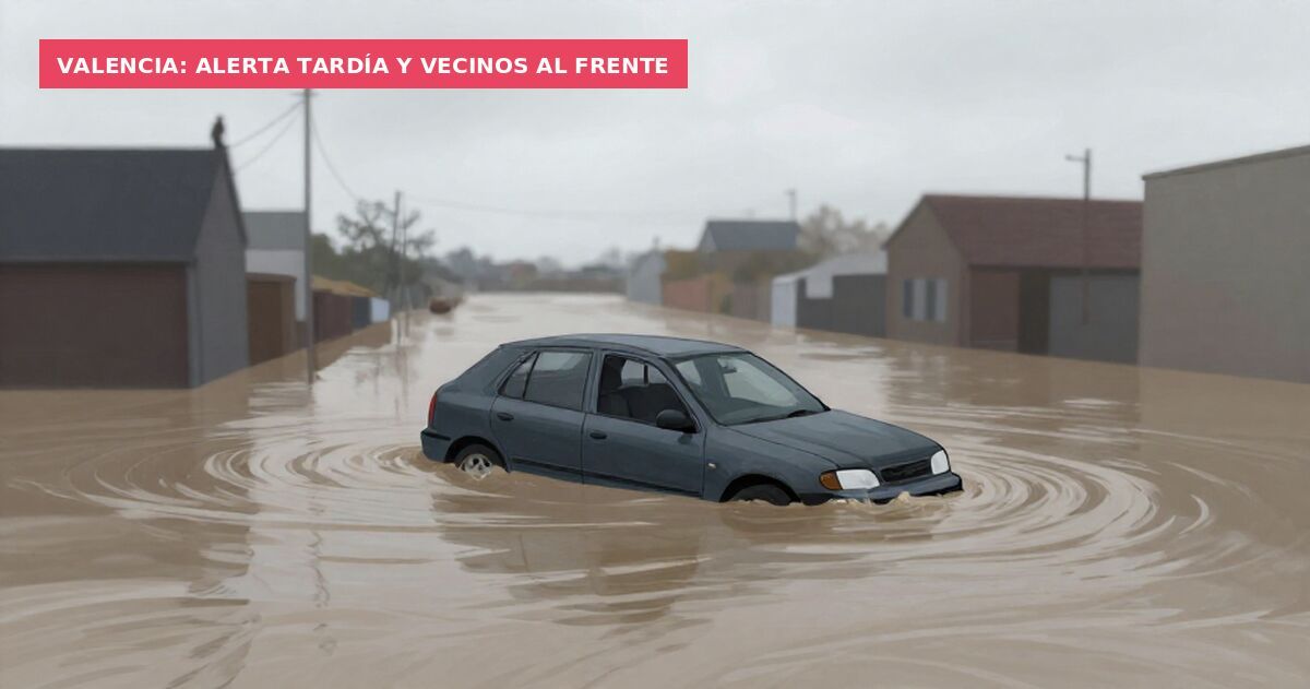 Valencia: alerta tardía y vecinos al frente