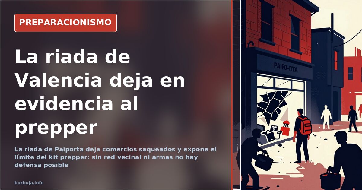 Vehículo cargado por vecinos en una calle de Paiporta anegada de lodo tras la riada, con comercios cerrados y saqueados