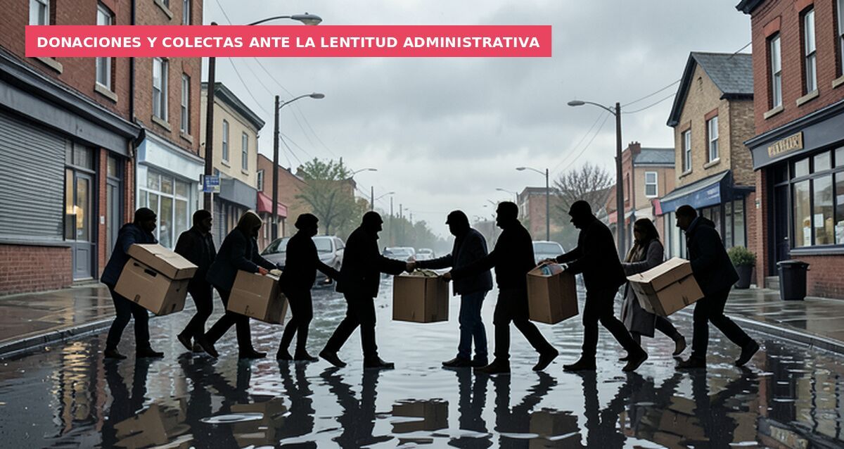 Donaciones y colectas ante la lentitud administrativa